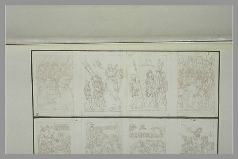 Bas-relief provenant du tombeau de François Ier : scènes militaires
