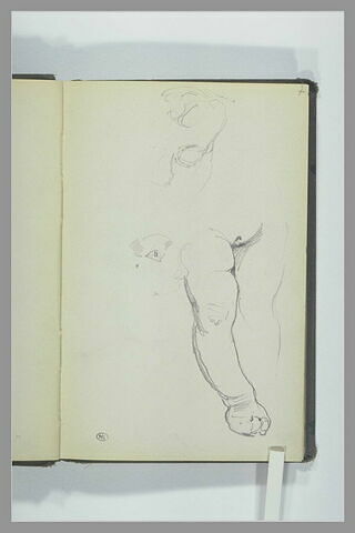 Tête et jambes d'un enfant nu