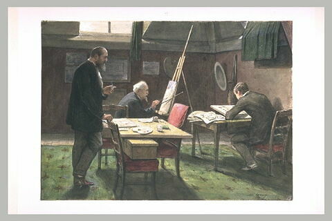 L'atelier du peintre Adolphe Yvon