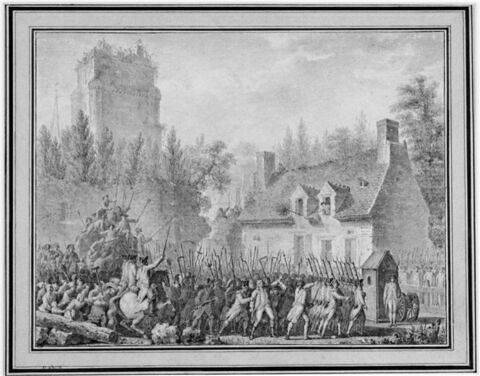 Besenval conduit dans un château fort à Brie-Comte-Robert (10 août 1789)