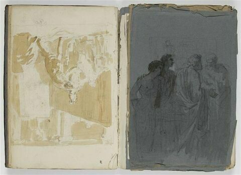 Etude pour une composition avec trois figures, Alexandre, Apelle et Campaspe, image 2/3