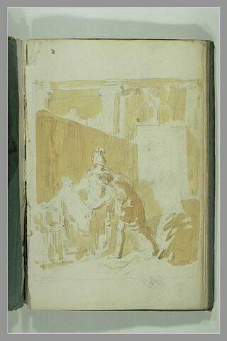 Etude pour une composition avec trois figures, Alexandre, Apelle et Campaspe, image 3/3