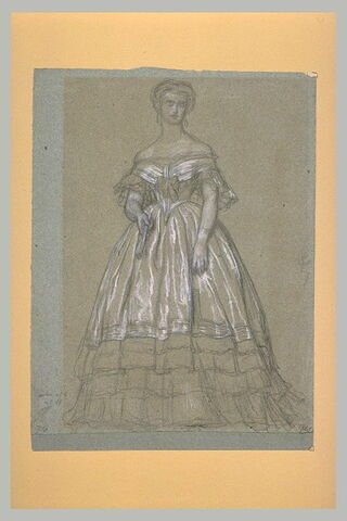 Etude pour la portrait de la princesse Clotilde Napoléon