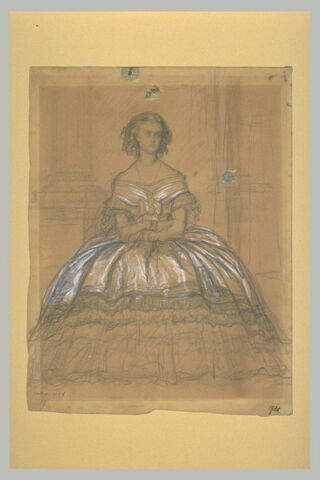 Etude pour le portrait de la princesse Clotilde Napoléon