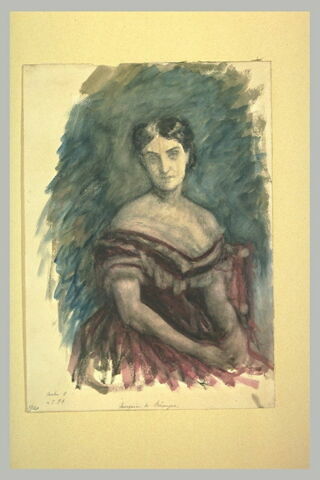 Etude pour le portrait de la marquise de Béranger, image 1/1