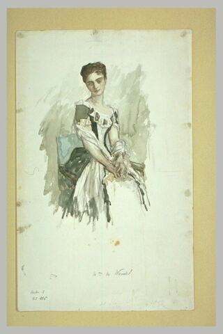 Etude pour le portrait de madame de Wendel (1882)
