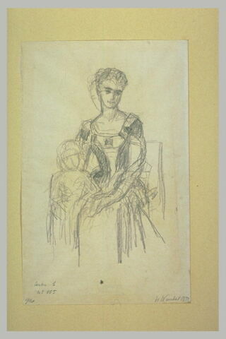 Etude pour le portrait de madame de Wendel