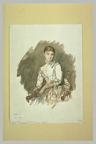 Etude pour le portrait de madame Blanchet de Rives (1884)