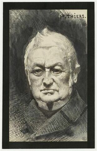 Portrait d'Adolphe Thiers, en buste, de face