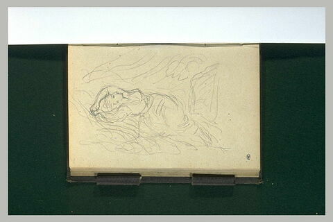 Femme renversée sur un drapé, image 1/1