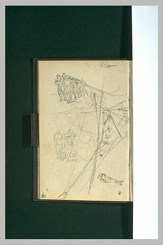 Etudes d'hommes halant un voilier, image 1/1
