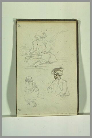 Etudes de trois hommes orientaux, image 1/1