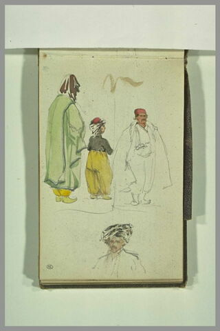 Etude d'hommes orientaux dans divers costumes, image 1/1