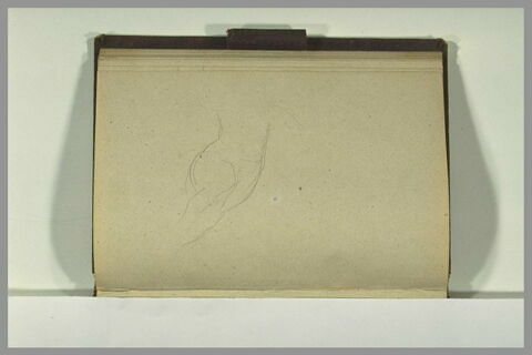 Etude d'un corps de femme nue, jambes repliées, image 1/1