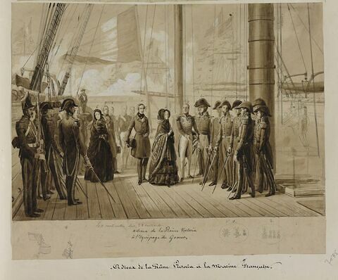 Adieux de la reine Victoria à l'équipage du Gomer, image 2/3