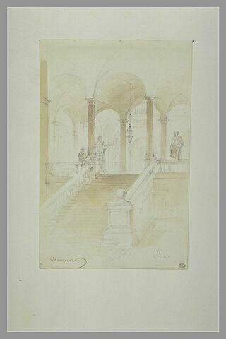 Escalier du palais de l'université à Gênes, image 1/1