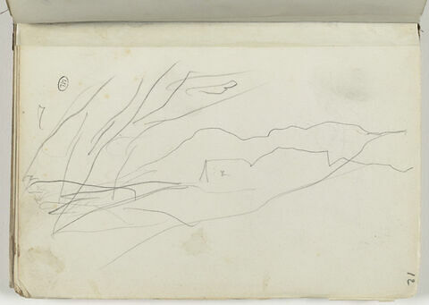 Croquis d'un paysage (?), image 1/2