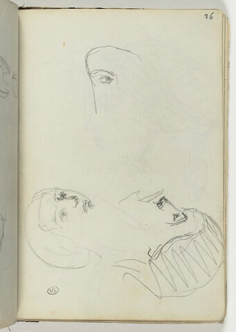 Trois études de têtes, image 1/2
