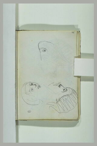 Trois études de têtes, image 2/2