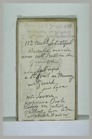 Notes manuscrites, image 1/1
