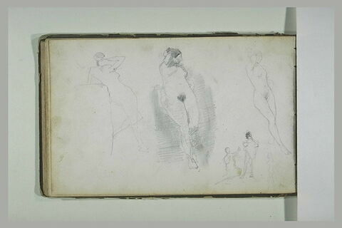 Trois nus féminins ; deux personnages se faisant face, image 1/1