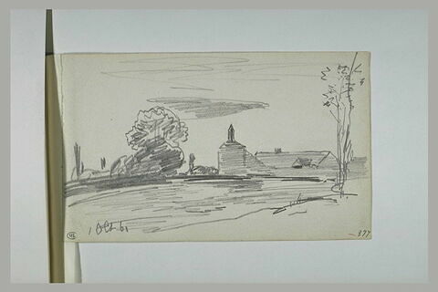 Terrain avec arbres et des bâtiments, image 1/1