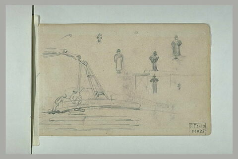 Etudes de mariniers, et d'autres figures, image 1/1