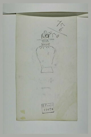 Potiche et annotation chiffrée, image 2/2