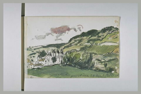 Paysage de campagne avec un château, image 1/1