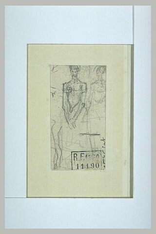Femme en toilette de bal, debout, de face, image 1/1