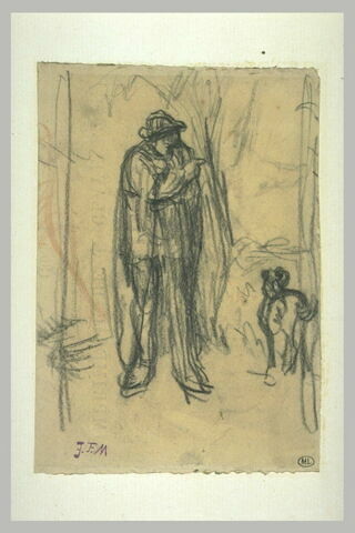 Berger debout dans un paysage, image 2/2