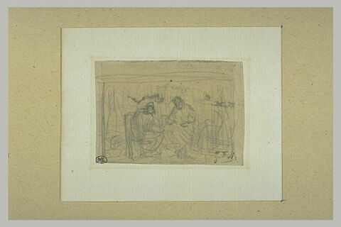 Un homme et une femme assis, image 1/1