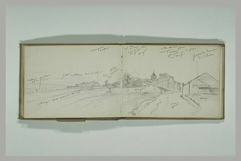Paysage panoramique, aux abords d'un village, image 2/2