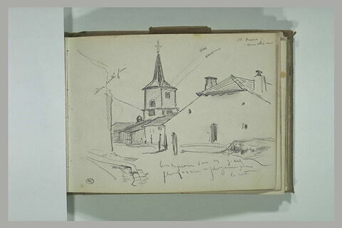 Place de village avec une église, image 1/1