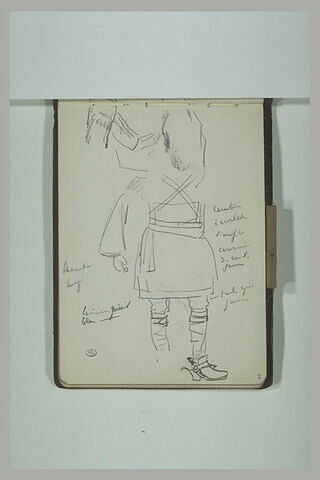 Etude de costume militaire, image 1/2