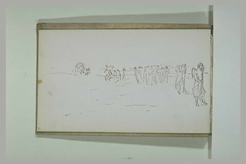 Militaires debout, dans un paysage, image 1/1