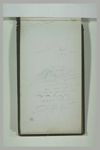 Paysage et annotations manuscrites, image 1/1