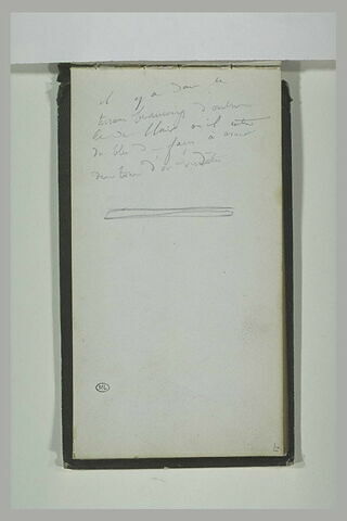 Etude et notes manuscrites, image 1/1