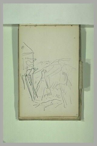 Paysage avec une habitation et cavalier, image 1/1
