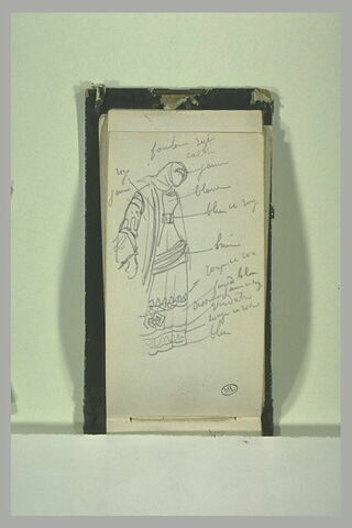 Figure debout vêtue d'un costume oriental, image 1/1