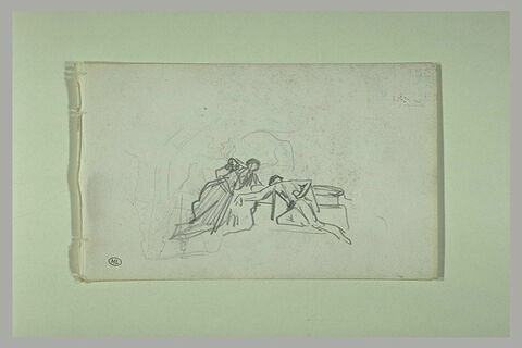 Croquis sommaire de deux figures