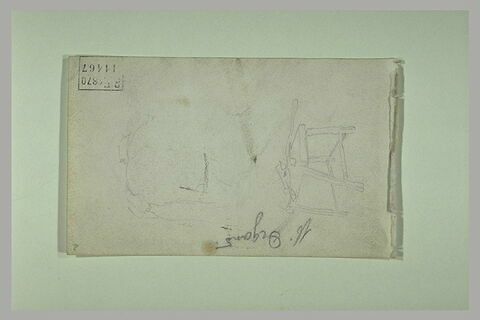 Croquis d'une croupe de cheval et d'une table avec un outil, image 1/1