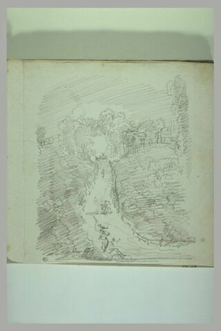 Route de campagne animée de personnages, image 1/1