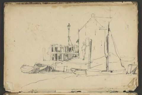 Barques arrimées au bord d'un canal, image 1/2