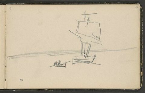 Barque et croquis de bateau de pêche, image 1/2