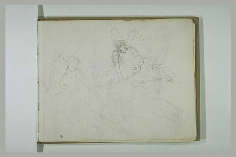 Deux anges portant un personnage mort, image 1/1