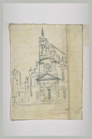 Façade de l'église Saint-Etienne-du-Mont à Paris