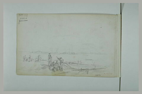 Grève animée de personnages, image 1/1
