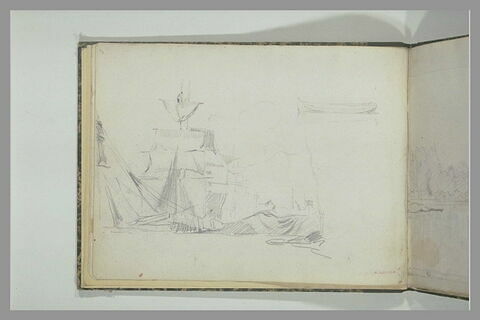 Croquis de bateau, voiles déployées, image 1/1