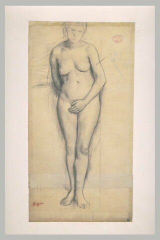 Femme nue, debout, de face, image 2/2